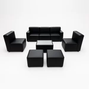 Arm Leather Black – 7 Seats