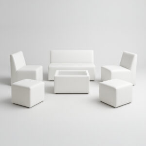Classic Leather White – 6 Seats
