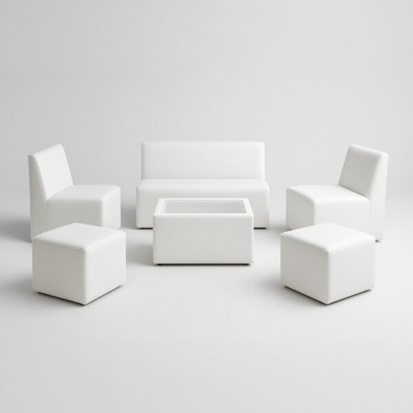 Classic Leather White – 6 Seats