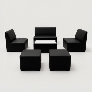 Classic Leather Black – 6 Seats