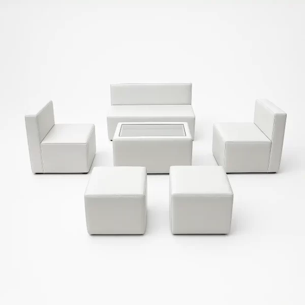 Premium Leather White - 6 Seats