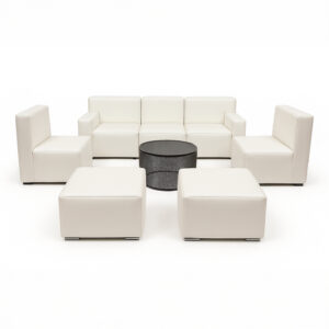 Arm Leather White – 7 Seats