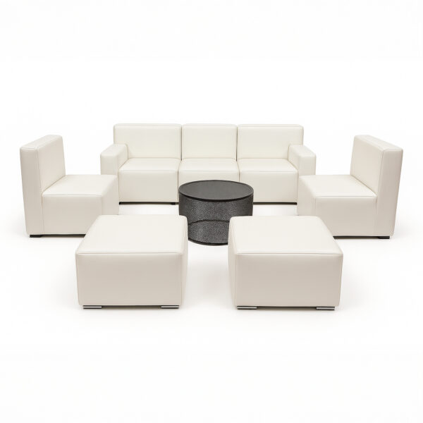 Arm Leather White – 7 Seats