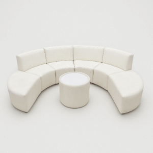 Leather Semi-Circle – 6 Seats