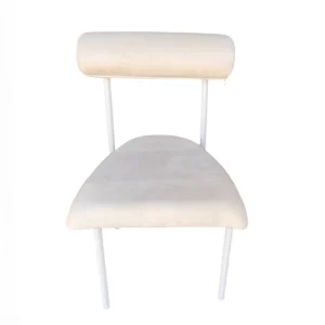 Moon Velvet Chair - White