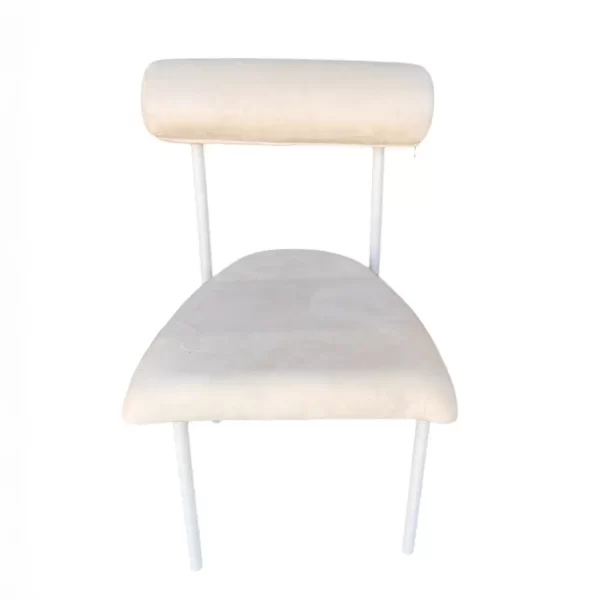 Moon Velvet Chair - White