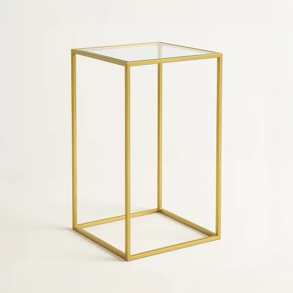 Square Metallic Table