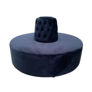 Velvet Banquette Sofa - Black