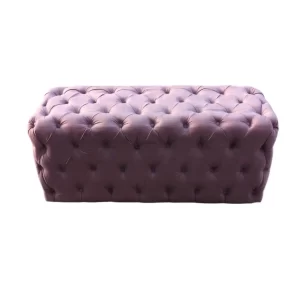 Velvet Bench - Pink