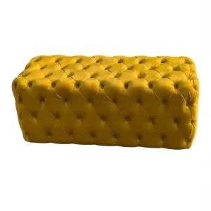 Velvet Bench - Yellow