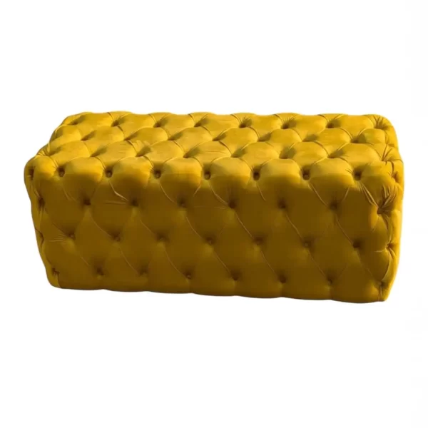 Velvet Bench - Yellow
