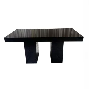 Black Acrylic Table – 6 Guests