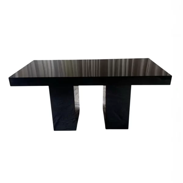 Black Acrylic Table – 6 Guests