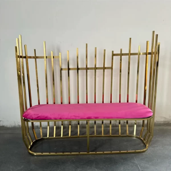 Cage Sofa - Hot Pink