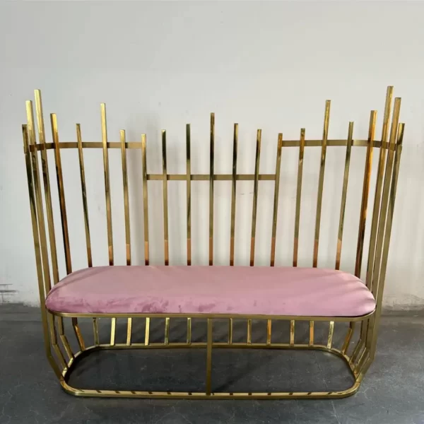 Cage Sofa - Light Pink