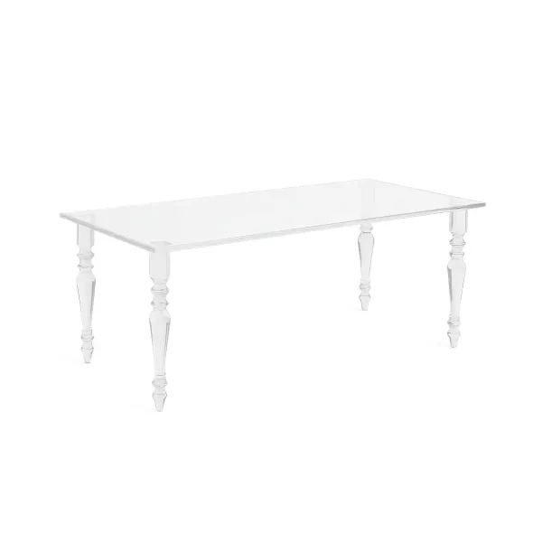 Clear Acrylic Dining Table