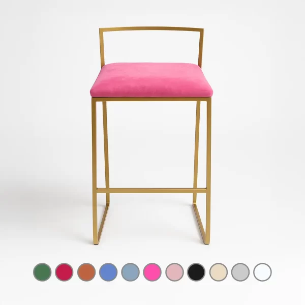 Gold Stools w/ Back