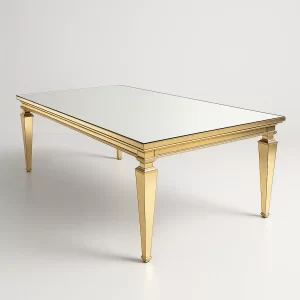 Gold Dining Table - Top Silver