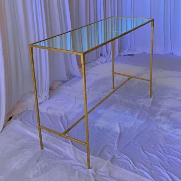 Iron Rectangle Conversation Table