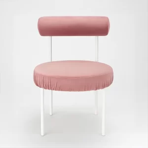 Moon Velvet Chair - Dusty Rose