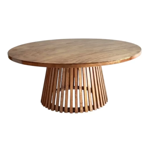 Nude Wood Round Dining Table