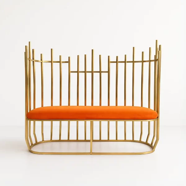 Cage Sofa - Orange