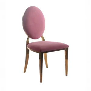 Oval w/ Back Chair - Pink