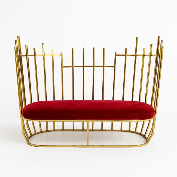 Cage Sofa - Red