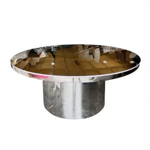 Silver Round Dining Table