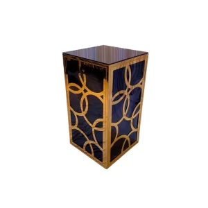 Square Black & Gold Table