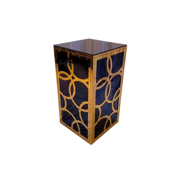 Square Black & Gold Table