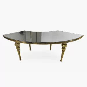 Gold Serpentine Table Section - Fake Mirror Top