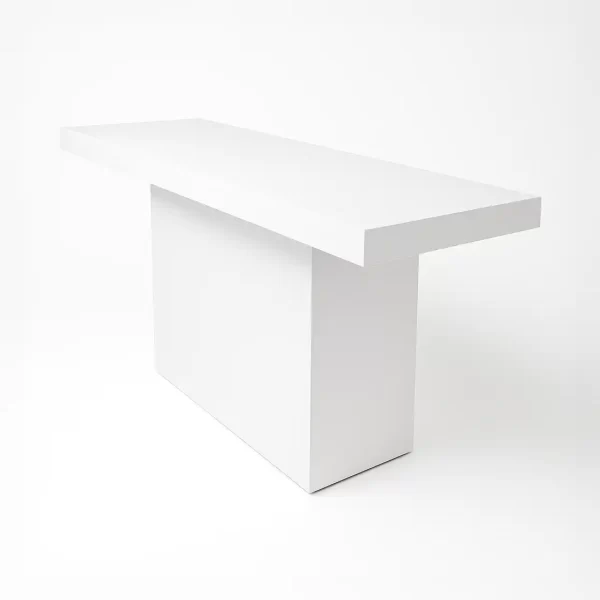 White Acrylic Conversation Table