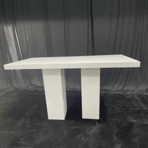 White Acrylic Conversation Table