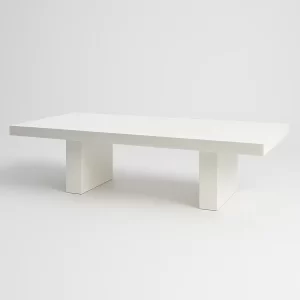 White Acrylic Table – 12 Guests