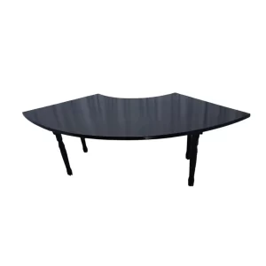 Wood Serpentine Table - Black
