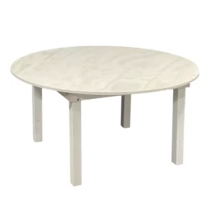 Wood White Round Table