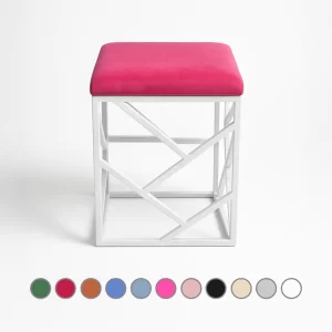 White Stools No Back