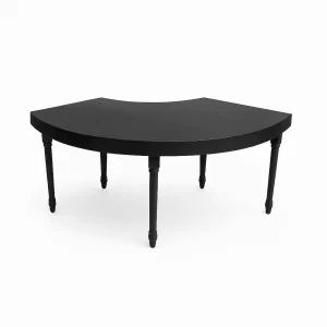 Serpentine Table – Black Stain Finish