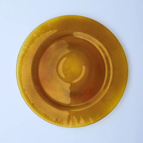 Charger – Amber Radiance Glass