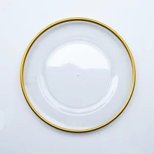 Charger – Gilded Rim Acrylic