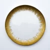 Plate Set - Golden Burst Glass