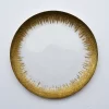 Plate Set - Golden Burst Glass