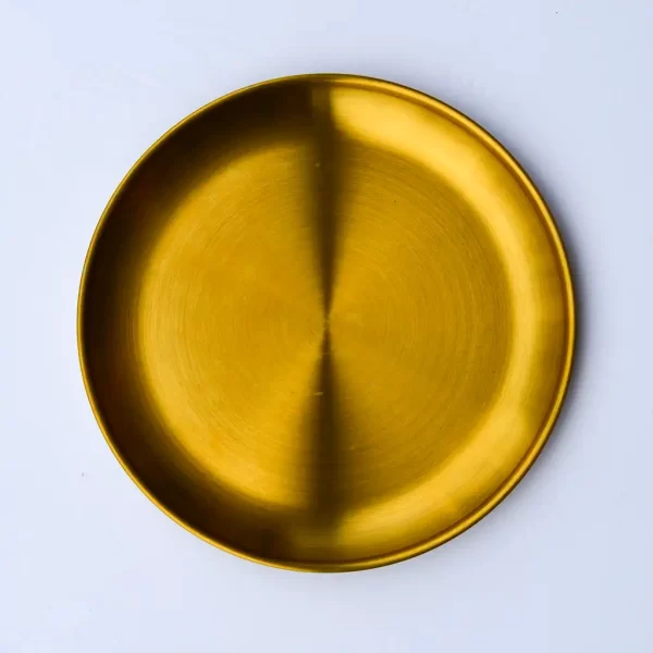 Plate 8″ – Brushed Gold