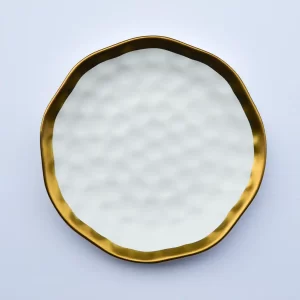 Plate 8″ – Ivory Hammered