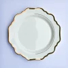 Plate Set - Pearl Scallop Glass