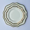 Plate Set - Pearl Scallop Glass