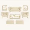Halo Lounge + Side Tables - Ivory