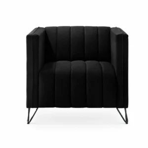 ACCENT CHAIR BLACK FRAME – BLACK