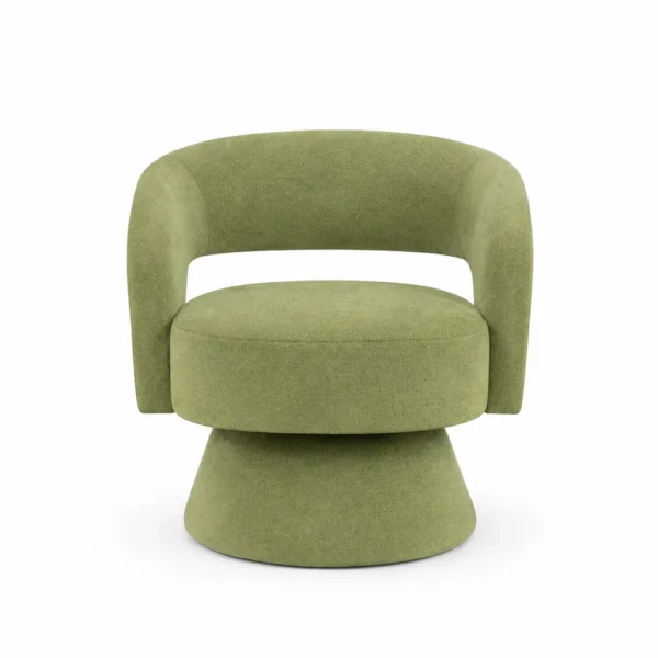 ACCENT CHAIR SWIVEL – OLIVE GREEN